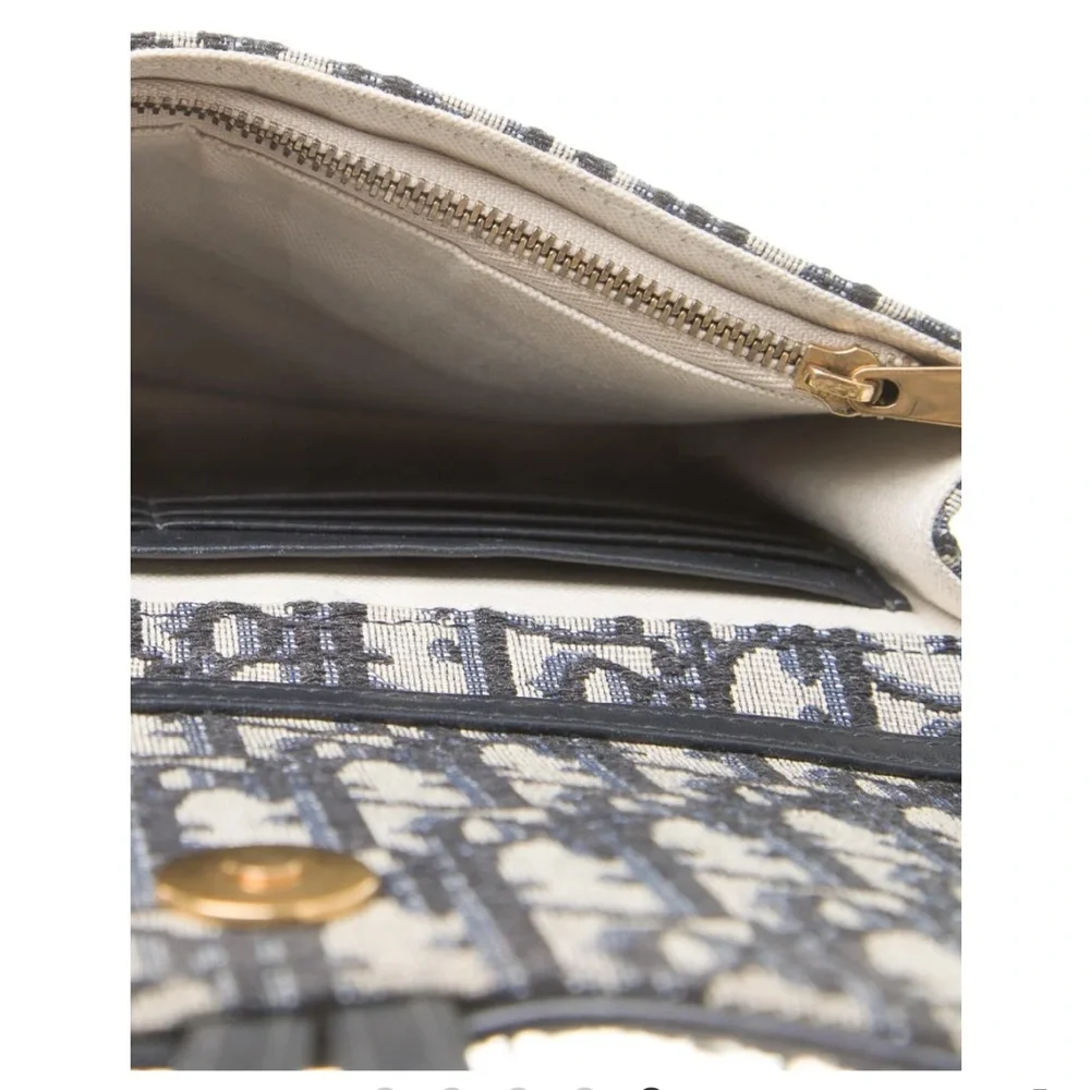 Dior Oblique Saddle Wallet On Chain - Picture 8 of 16